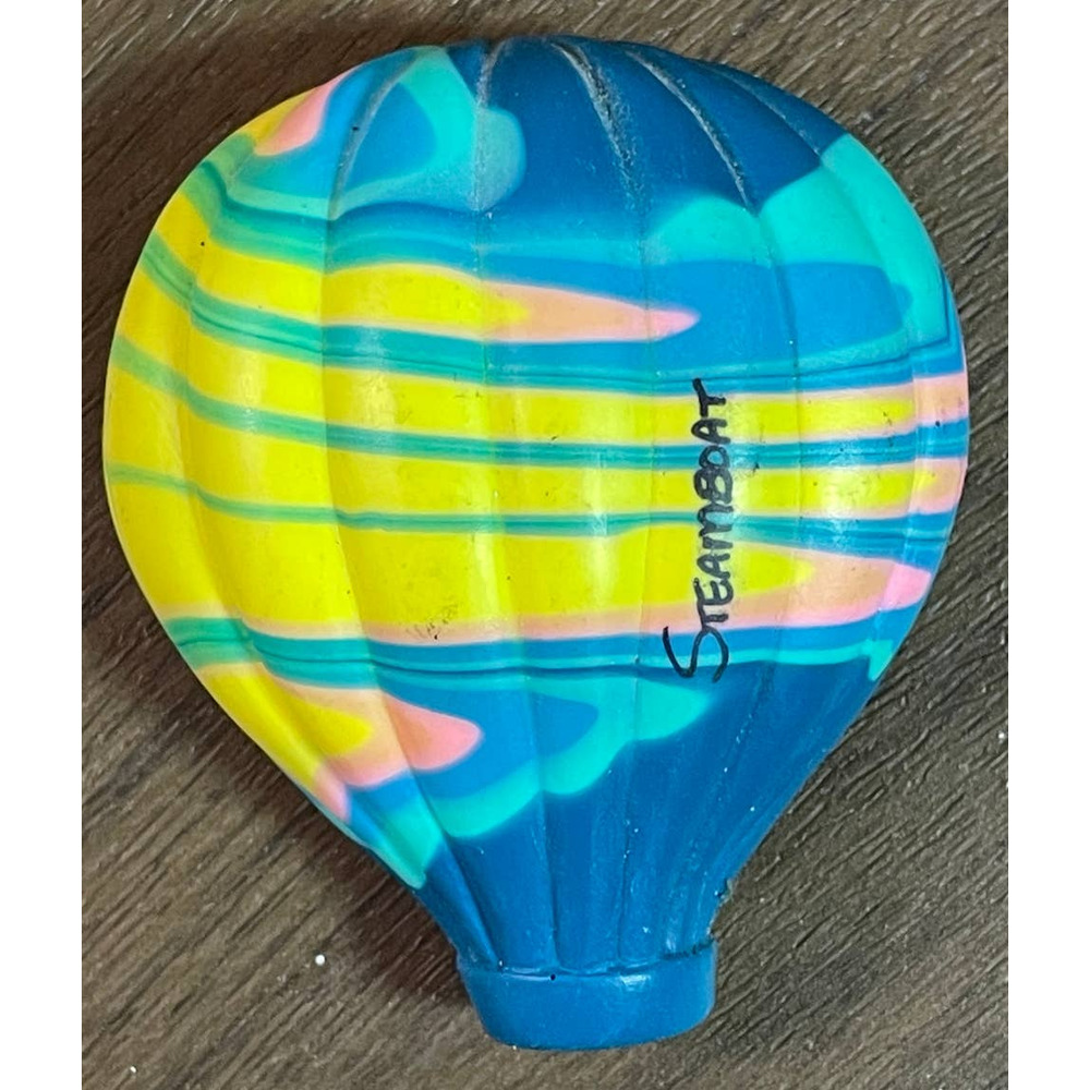 Steamboat Hot Air Balloon Refrigerator Magnet Clay Critters 3D Festival Souvenir